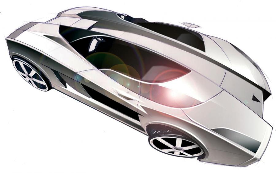 Эскиз Lamborghini Concept S 2005 года  (фото 39 из 46)